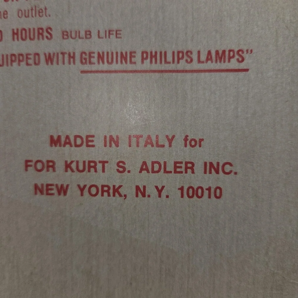 Vintage Kurt Adler Santa's World Italian Miniature Christmas Lights Tested
